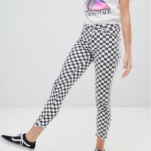 Pull&bear ASOS checkered skinny jeans
